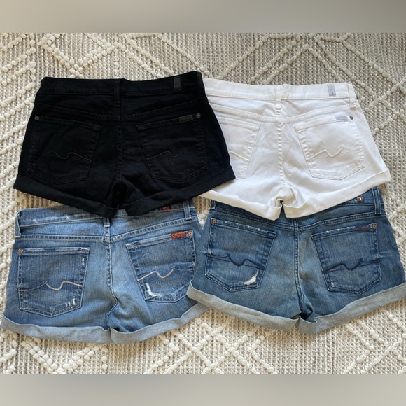7 For All Mankind Denim Shorts - Bundle of 4 - Picture 2 of 6